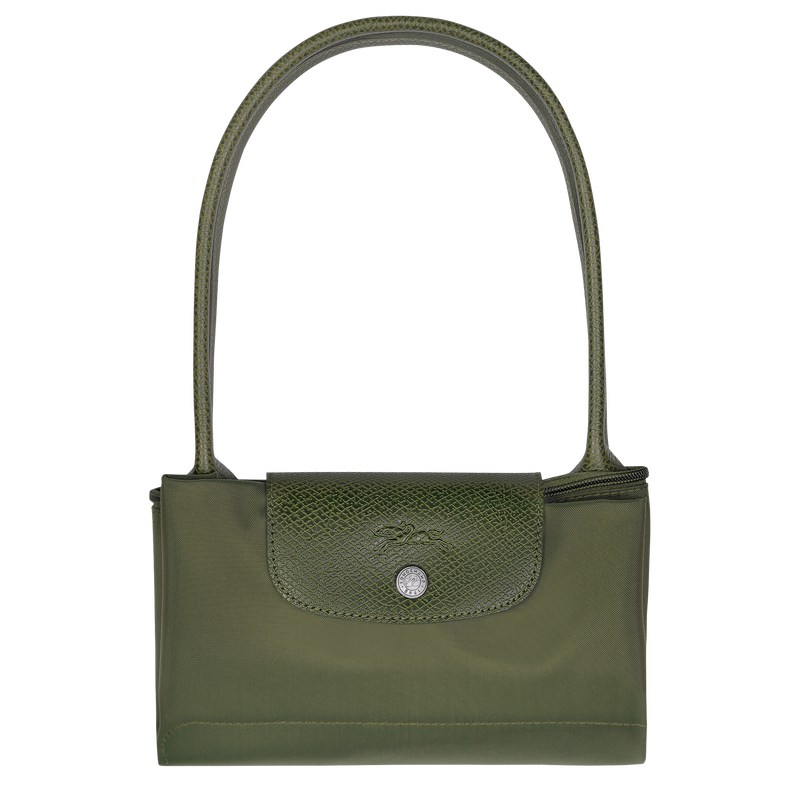 Longchamp Le Pliage Green M Tote bag - Recycled canvas Shoulder bags Forest | UP56-F4DW