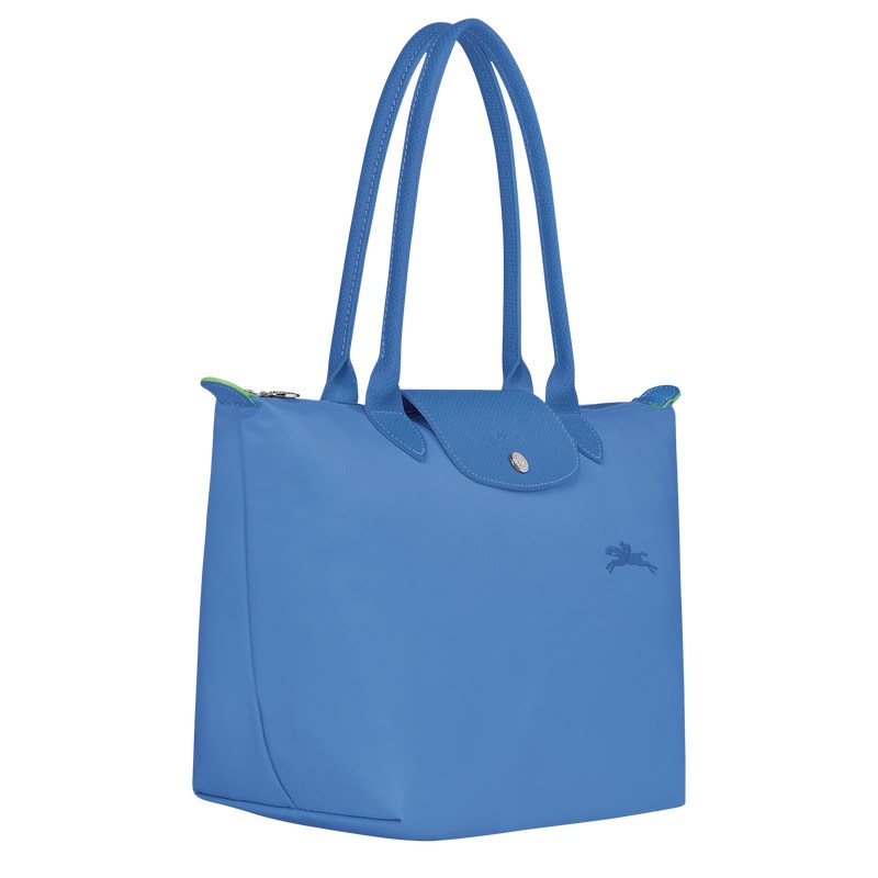 Longchamp Le Pliage Green M Tote bag - Recycled canvas Shoulder bags Cornflower | BI03-O5CW