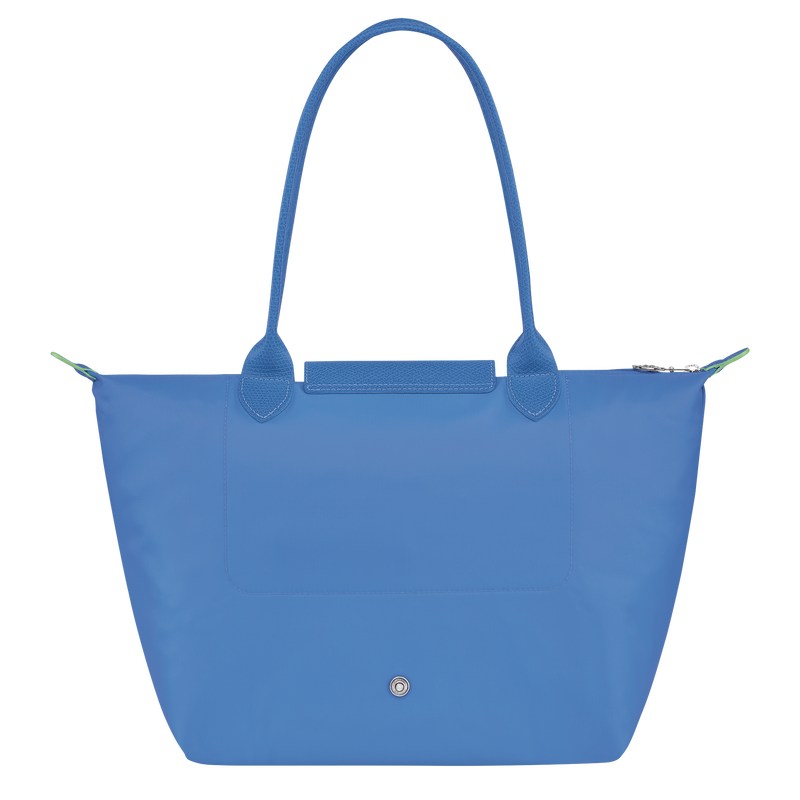 Longchamp Le Pliage Green M Tote bag - Recycled canvas Shoulder bags Cornflower | BI03-O5CW