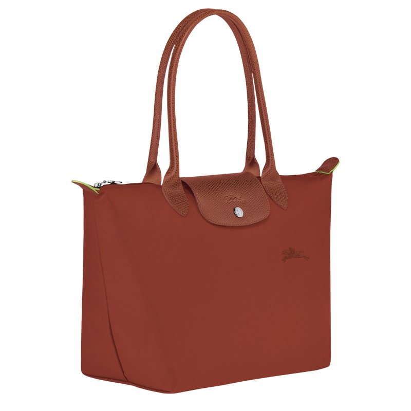 Longchamp Le Pliage Green M Tote bag - Recycled canvas Shoulder bags Chestnut | AP64-I2RB