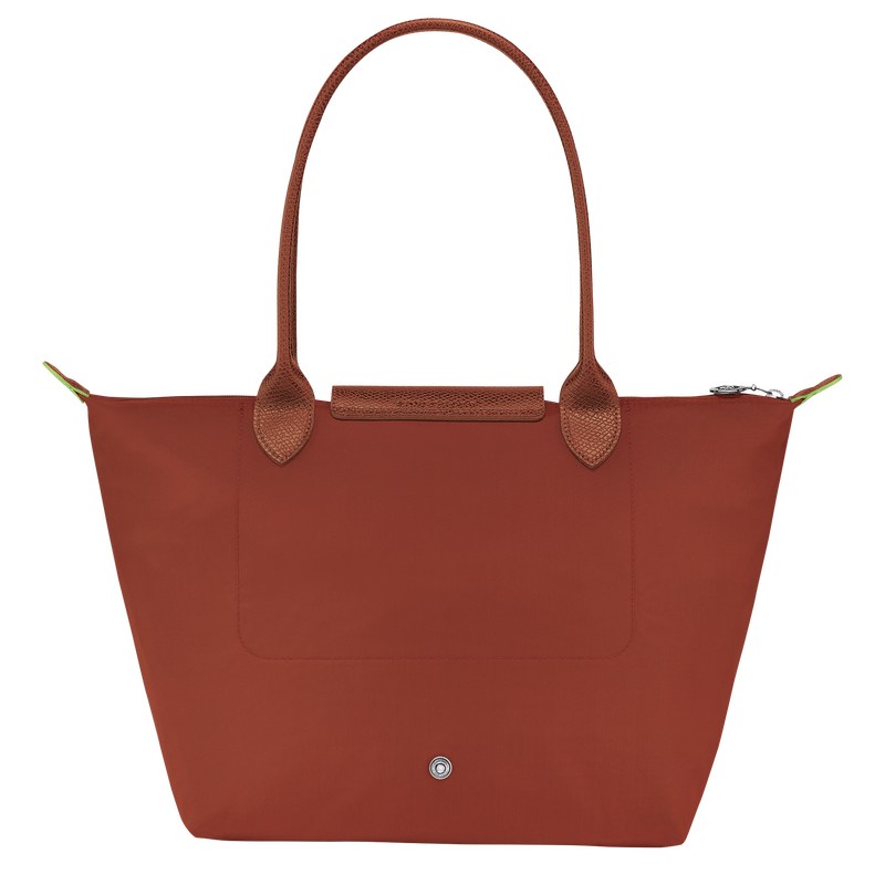 Longchamp Le Pliage Green M Tote bag - Recycled canvas Shoulder bags Chestnut | AP64-I2RB