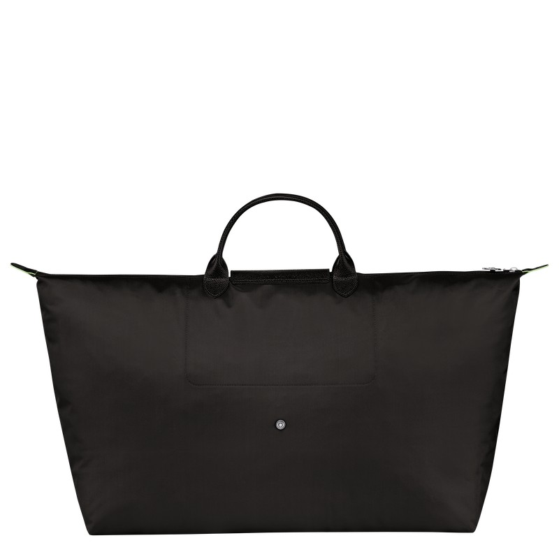 Longchamp Le Pliage Green M Travel bag - Recycled canvas Travel bags Black | DM34-K5RS