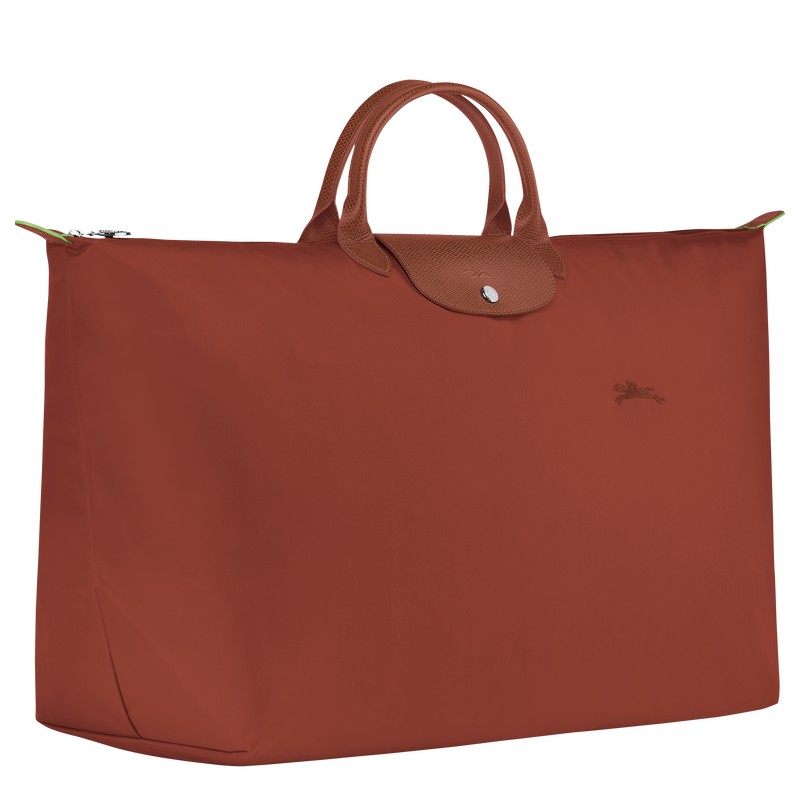 Longchamp Le Pliage Green M Travel bag - Recycled canvas Travel bags Chestnut | GQ71-P4GD