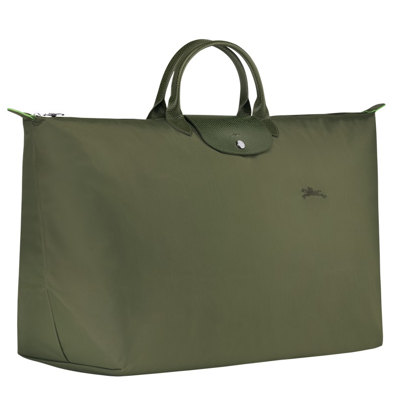 Longchamp Le Pliage Green M Travel bag - Recycled canvas Travel bags Forest | ZS72-O2PT