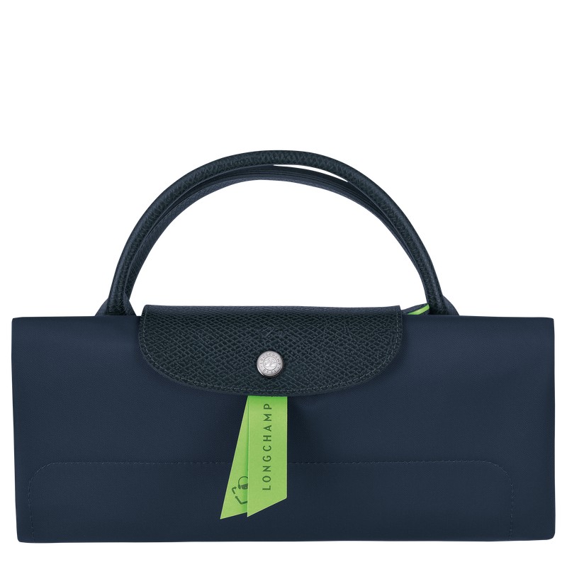 Longchamp Le Pliage Green M Travel bag - Recycled canvas Travel bags Navy | VP78-T1GN