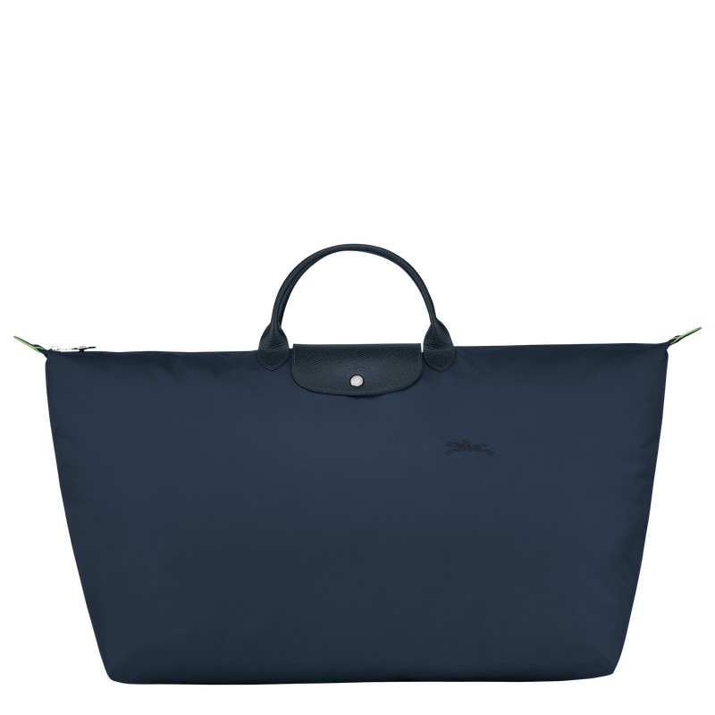 Longchamp Le Pliage Green M Travel bag - Recycled canvas Travel bags Navy | VP78-T1GN