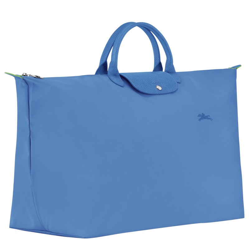 Longchamp Le Pliage Green M Travel bag - Recycled canvas Travel bags Cornflower | VI92-I5ZG