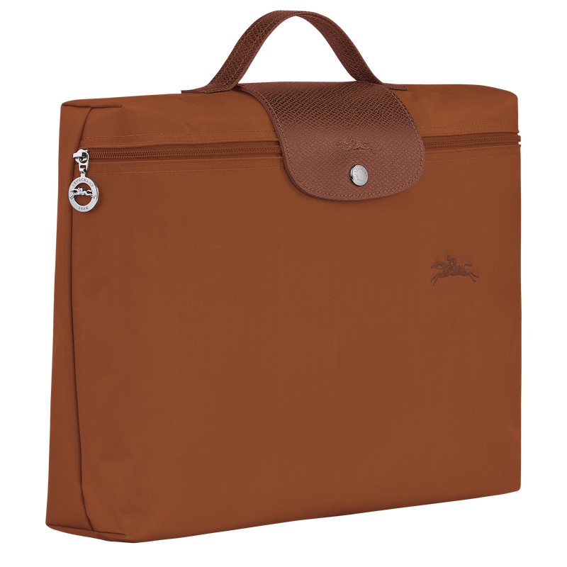 Longchamp Le Pliage Green S Briefcase - Recycled canvas Briefcase Cognac | HA12-J7JX