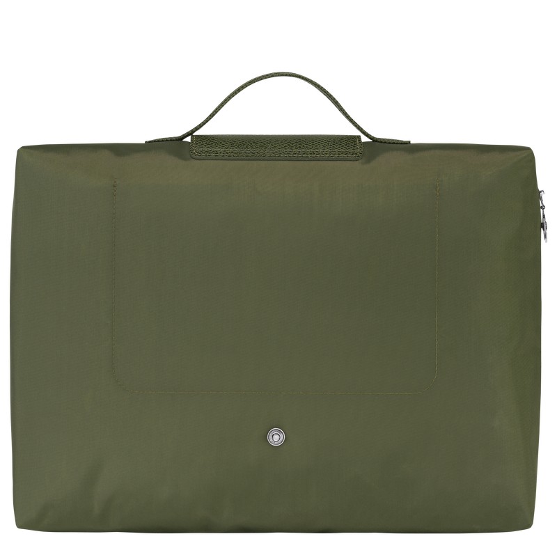 Longchamp Le Pliage Green S Briefcase - Recycled canvas Briefcase Forest | BD54-A7MI