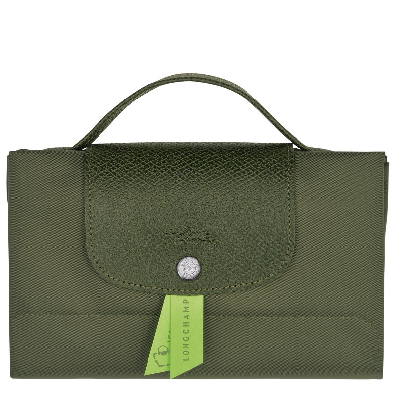 Longchamp Le Pliage Green S Briefcase - Recycled canvas Briefcase Forest | BD54-A7MI