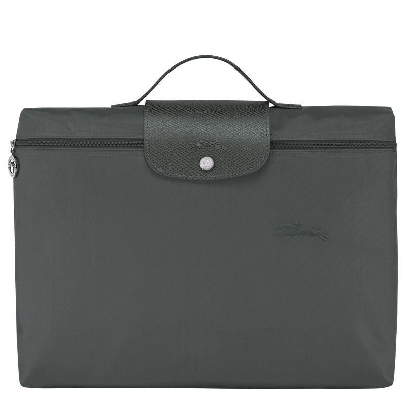 Longchamp Le Pliage Green S Briefcase - Recycled canvas Briefcase Graphite | ES12-H3UX