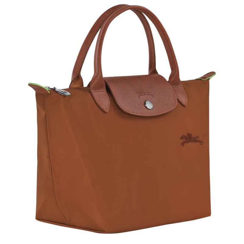 Longchamp Le Pliage Green S Handbag - Recycled canvas Handbags Cognac | PD04-Y4JJ