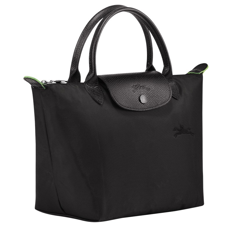 Longchamp Le Pliage Green S Handbag - Recycled canvas Handbags Black | NC45-M3PS