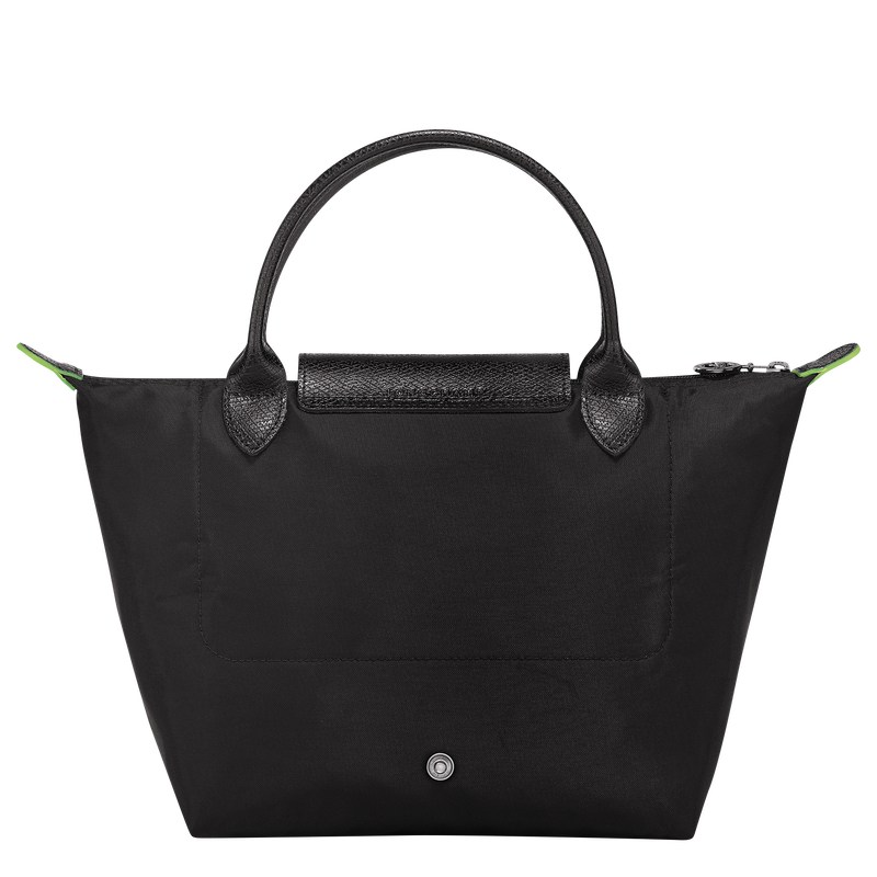 Longchamp Le Pliage Green S Handbag - Recycled canvas Handbags Black | NC45-M3PS