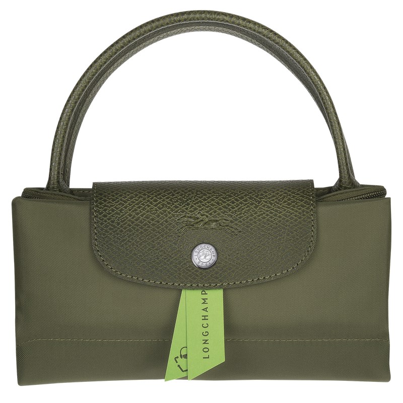 Longchamp Le Pliage Green S Handbag - Recycled canvas Handbags Forest | LP62-B7JV