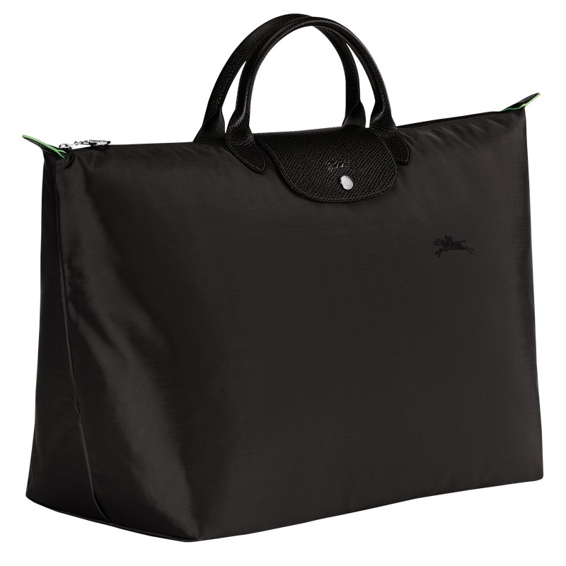 Longchamp Le Pliage Green S Travel bag - Recycled canvas Travel bags Black | UC64-J2OM