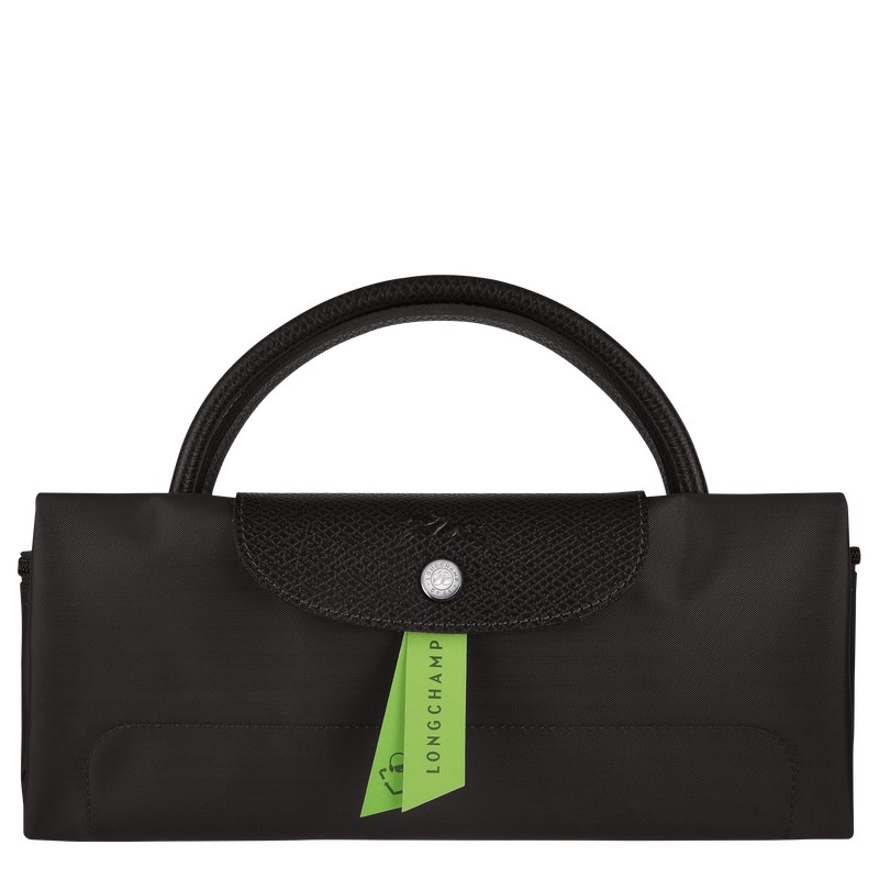 Longchamp Le Pliage Green S Travel bag - Recycled canvas Travel bags Black | UC64-J2OM