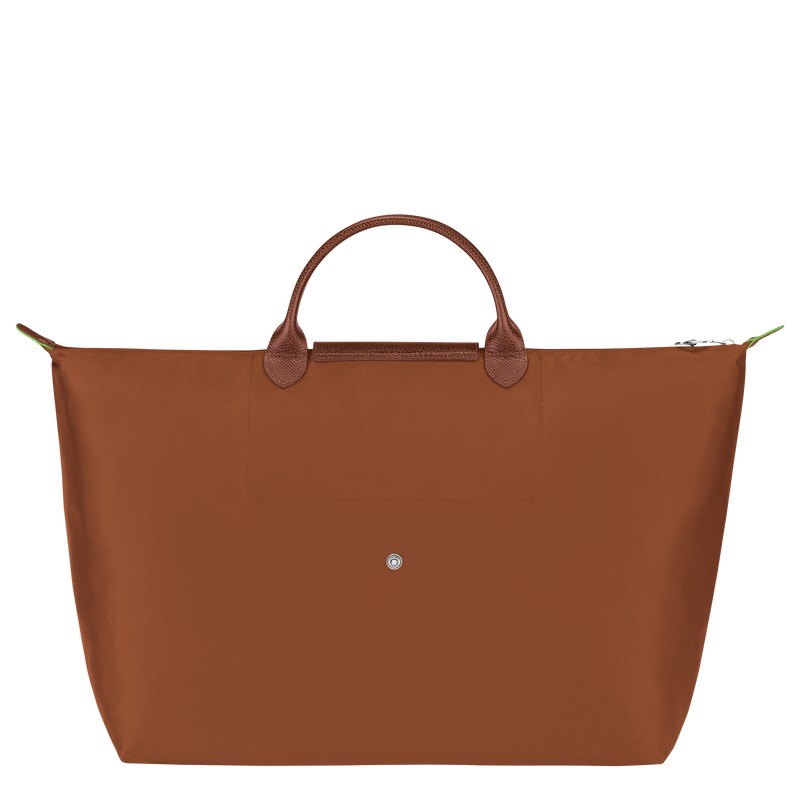 Longchamp Le Pliage Green S Travel bag - Recycled canvas Travel bags Cognac | VR88-G7BH