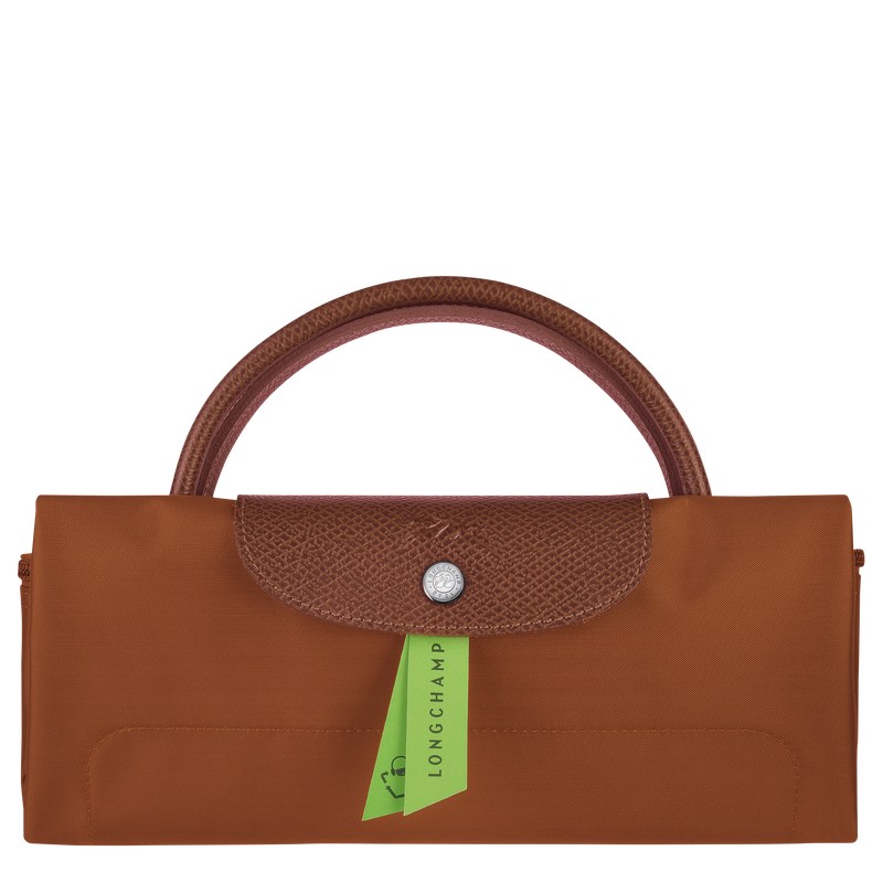 Longchamp Le Pliage Green S Travel bag - Recycled canvas Travel bags Cognac | VR88-G7BH