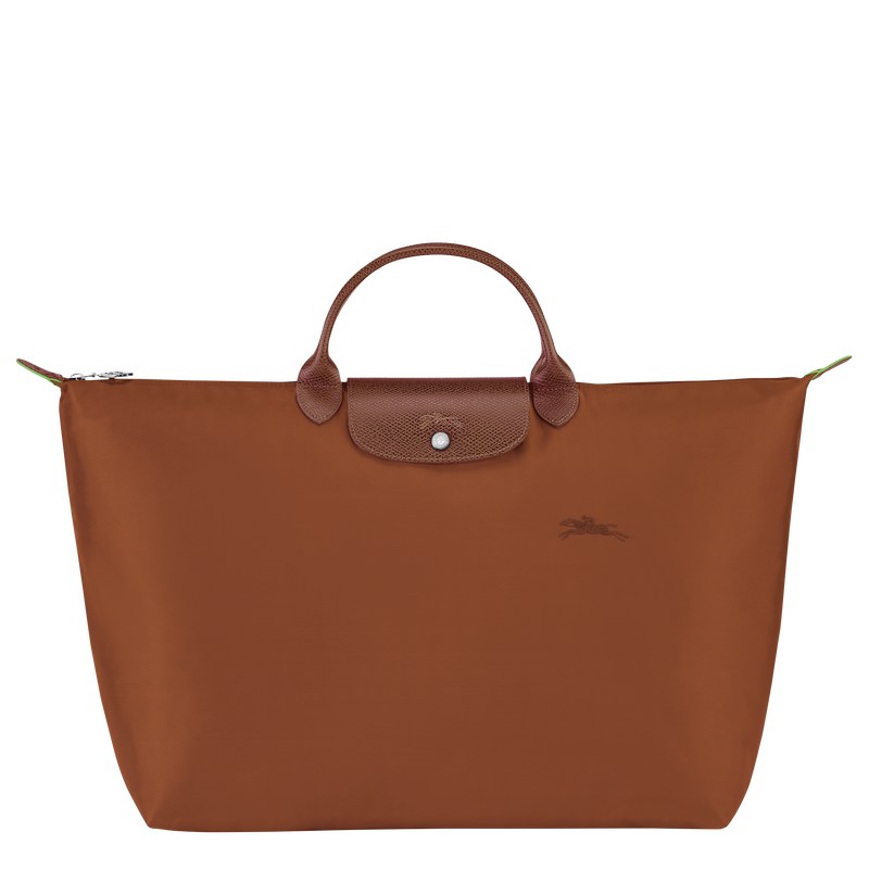 Longchamp Le Pliage Green S Travel bag - Recycled canvas Travel bags Cognac | VR88-G7BH