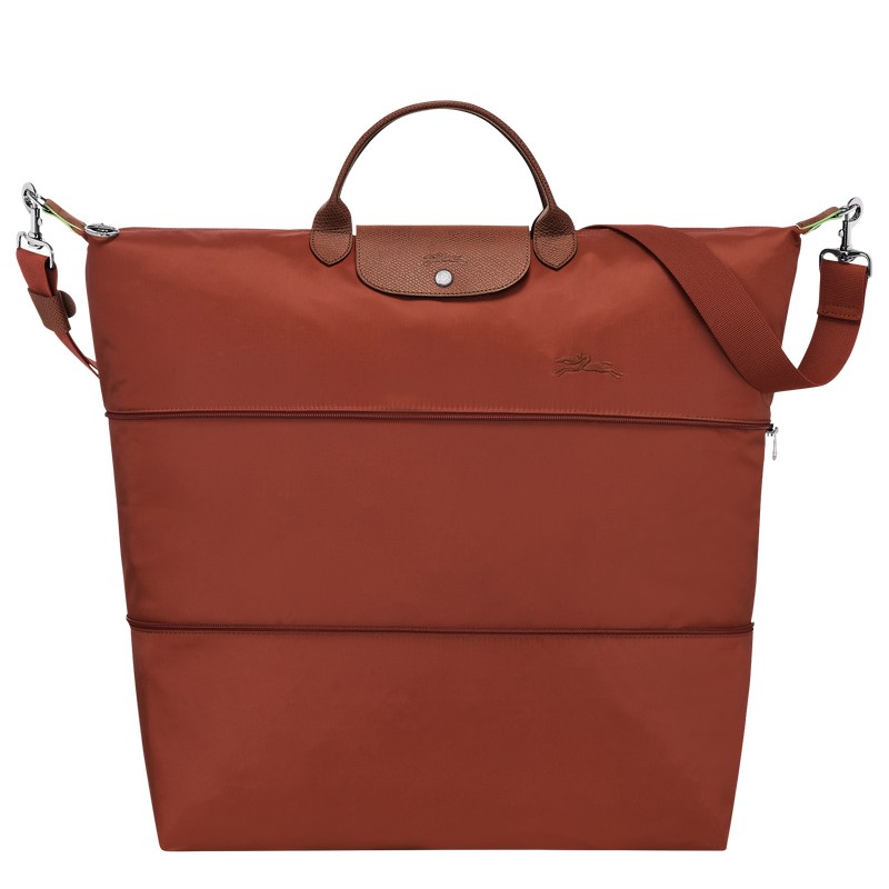 Longchamp Le Pliage Green Travel bag expandable - Recycled canvas Travel bags Chestnut | RM28-X1SJ