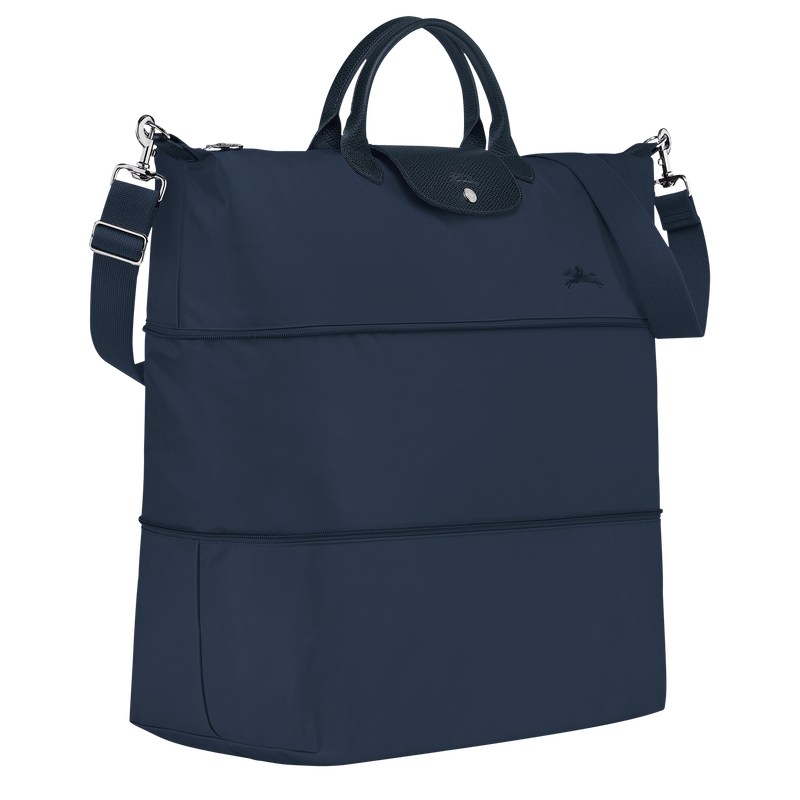 Longchamp Le Pliage Green Travel bag expandable - Recycled canvas Travel bags Navy | EP78-M1JE