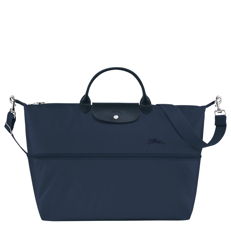 Longchamp Le Pliage Green Travel bag expandable - Recycled canvas Travel bags Navy | EP78-M1JE