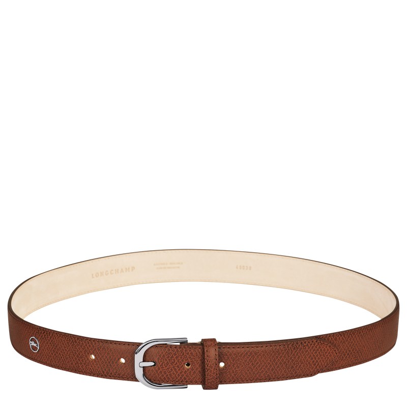 Longchamp Le Pliage Ladies\' Belt - Leather Belts Cognac | DB80-H0LQ