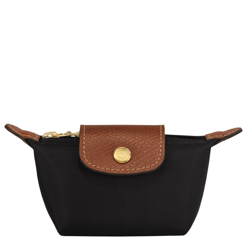 Longchamp Le Pliage Original Coin purse - Recycled canvas Cardholders & Coin purses Black | AR37-N3ID