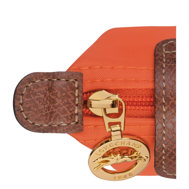 Longchamp Le Pliage Original Coin purse - Recycled canvas Cardholders & Coin purses Orange | RN84-Z3ZF