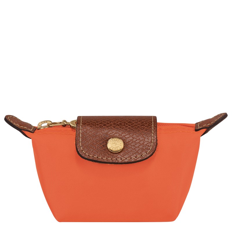 Longchamp Le Pliage Original Coin purse - Recycled canvas Cardholders & Coin purses Orange | RN84-Z3ZF