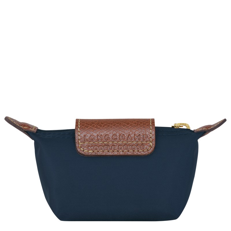 Longchamp Le Pliage Original Coin purse - Recycled canvas Cardholders & Coin purses Navy | LG92-T6OQ