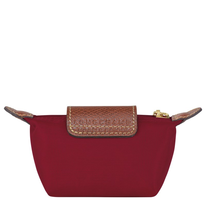 Longchamp Le Pliage Original Coin purse - Recycled canvas Cardholders & Coin purses Red | XM69-F4JC