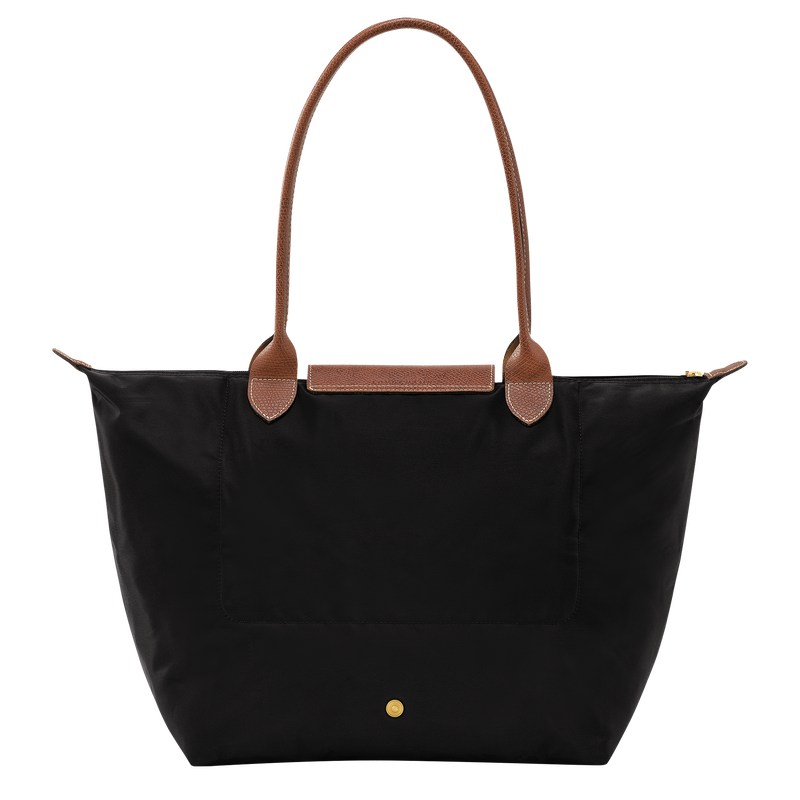 Longchamp Le Pliage Original L Tote bag - Recycled canvas Shoulder bags Black | EZ92-Q3IZ