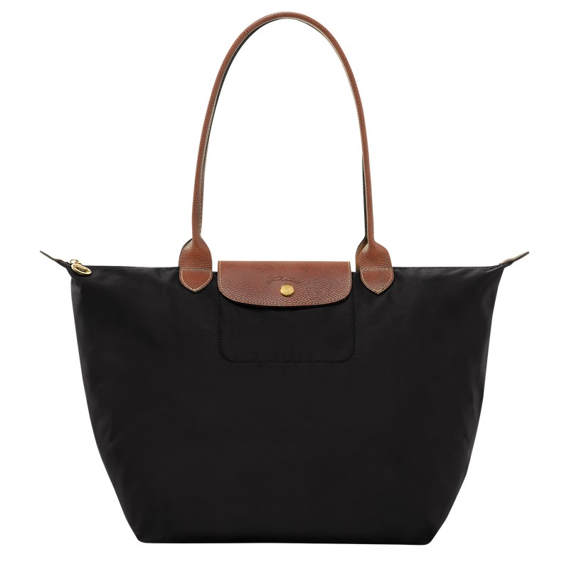 Longchamp Le Pliage Original L Tote bag - Recycled canvas Shoulder bags Black | EZ92-Q3IZ