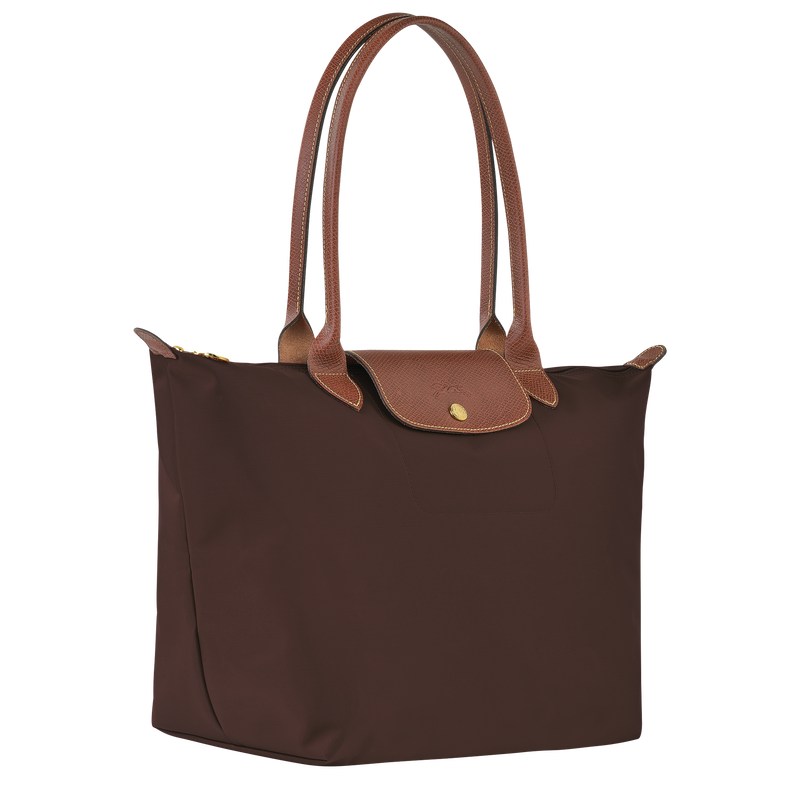 Longchamp Le Pliage Original L Tote bag - Recycled canvas Shoulder bags Ebony | WZ32-Q9HI