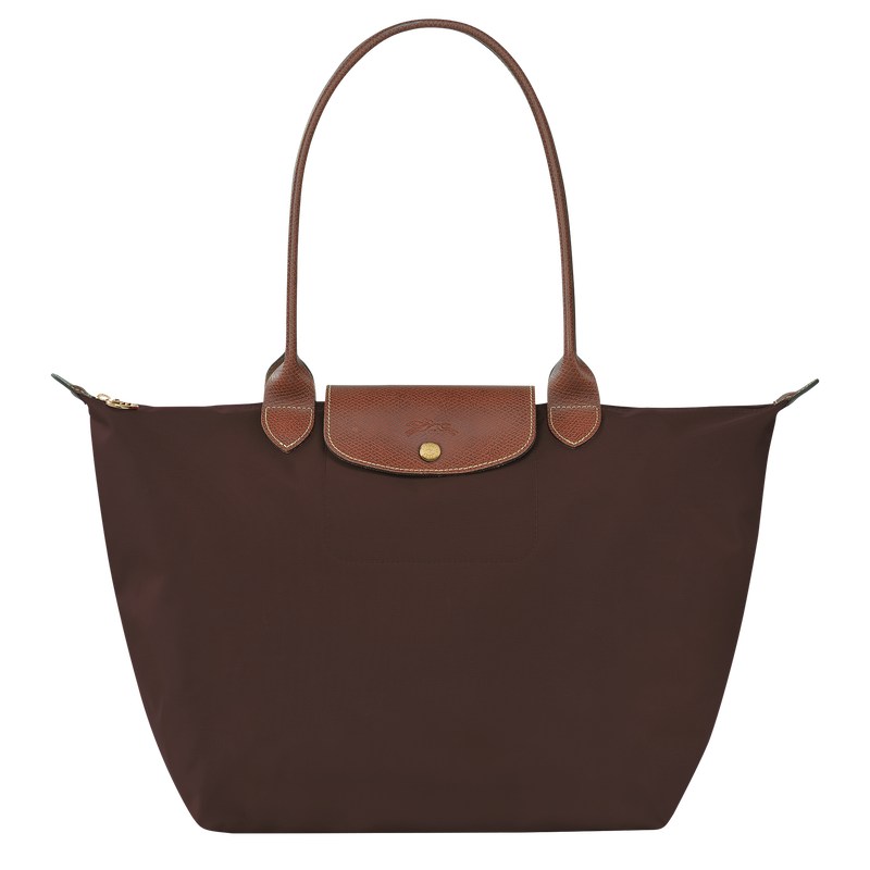 Longchamp Le Pliage Original L Tote bag - Recycled canvas Shoulder bags Ebony | WZ32-Q9HI