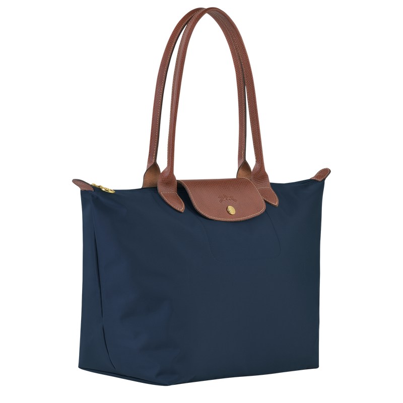 Longchamp Le Pliage Original L Tote bag - Recycled canvas Shoulder bags Navy | PF86-Z3GM