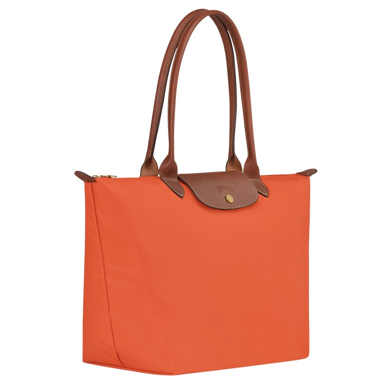 Longchamp Le Pliage Original L Tote bag - Recycled canvas Shoulder bags Orange | QX53-H6PG