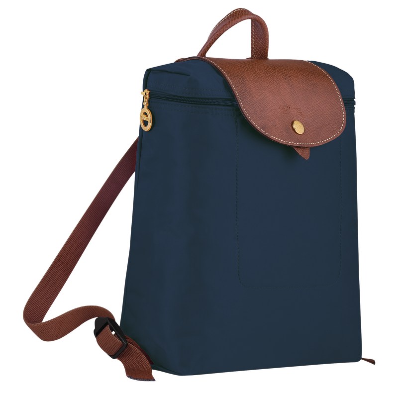 Longchamp Le Pliage Original M Backpack - Recycled canvas Backpacks Navy | RM86-N9IO