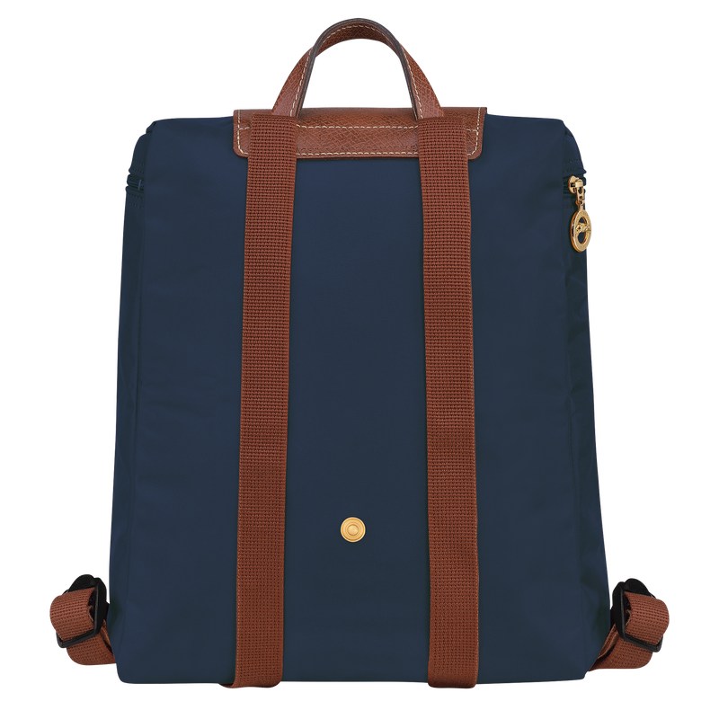 Longchamp Le Pliage Original M Backpack - Recycled canvas Backpacks Navy | RM86-N9IO