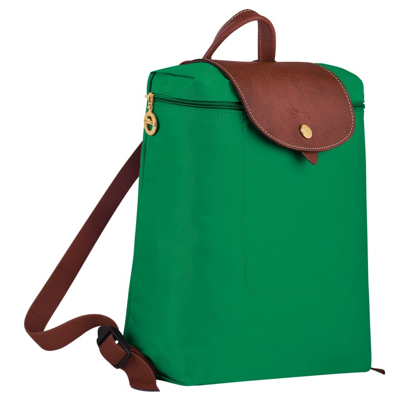 Longchamp Le Pliage Original M Backpack - Recycled canvas Backpacks Green | UJ14-C0NA