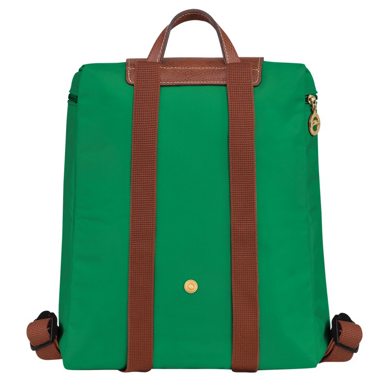 Longchamp Le Pliage Original M Backpack - Recycled canvas Backpacks Green | UJ14-C0NA