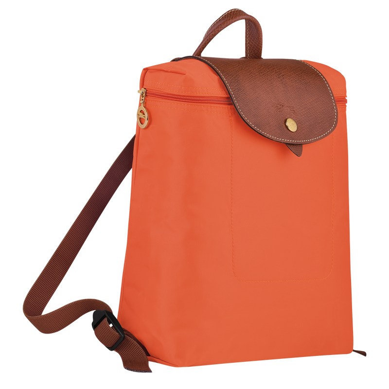 Longchamp Le Pliage Original M Backpack - Recycled canvas Backpacks Orange | GN36-M7RL