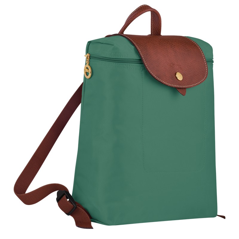 Longchamp Le Pliage Original M Backpack - Recycled canvas Backpacks Sage | NU37-R4NH