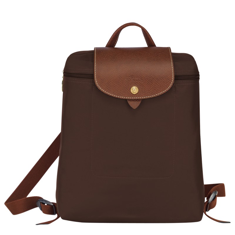 Longchamp Le Pliage Original M Backpack - Recycled canvas Backpacks Ebony | SQ02-M5HO