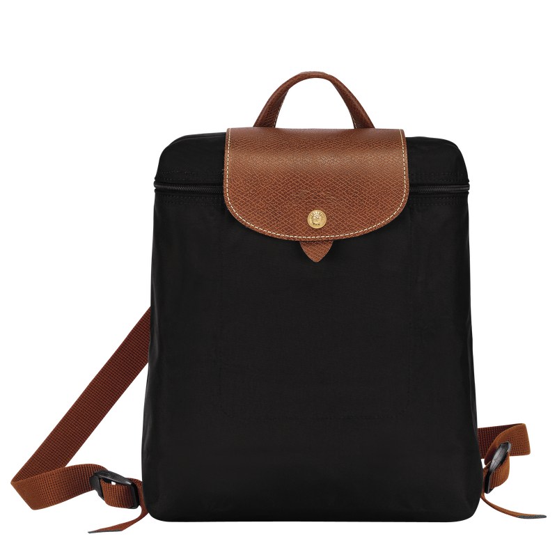 Longchamp Le Pliage Original M Backpack - Recycled canvas Backpacks Black | HS24-Y2MF