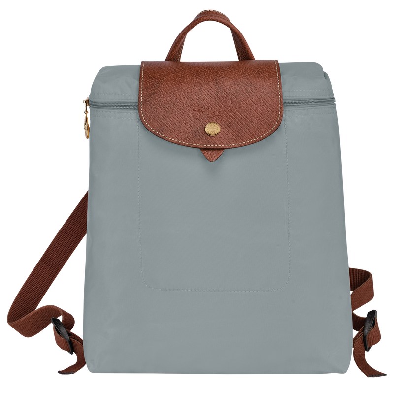 Longchamp Le Pliage Original M Backpack - Recycled canvas Backpacks Steel | IT08-A0YA