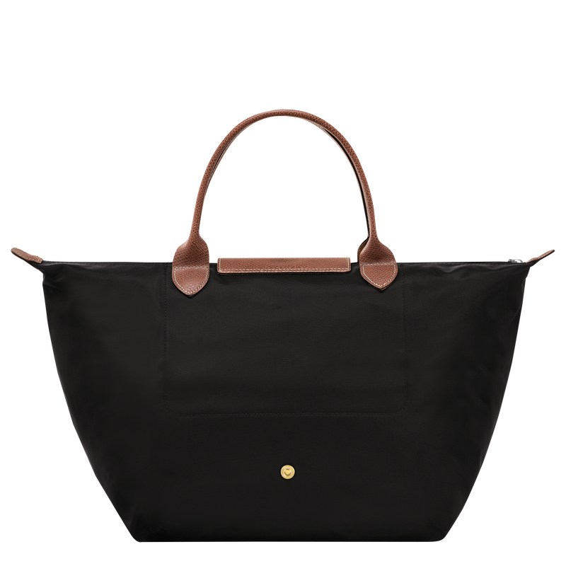 Longchamp Le Pliage Original M Handbag - Recycled canvas Handbags Black | VC65-D9RZ