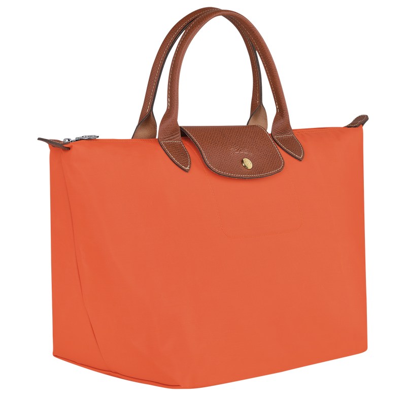 Longchamp Le Pliage Original M Handbag - Recycled canvas Handbags Orange | YN53-Z6HQ